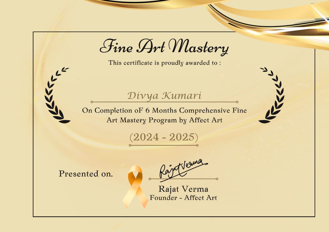 Affect Art Certificate